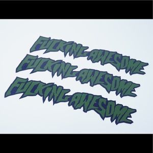 Fucking Awesome Sticker (single) Navy/Green